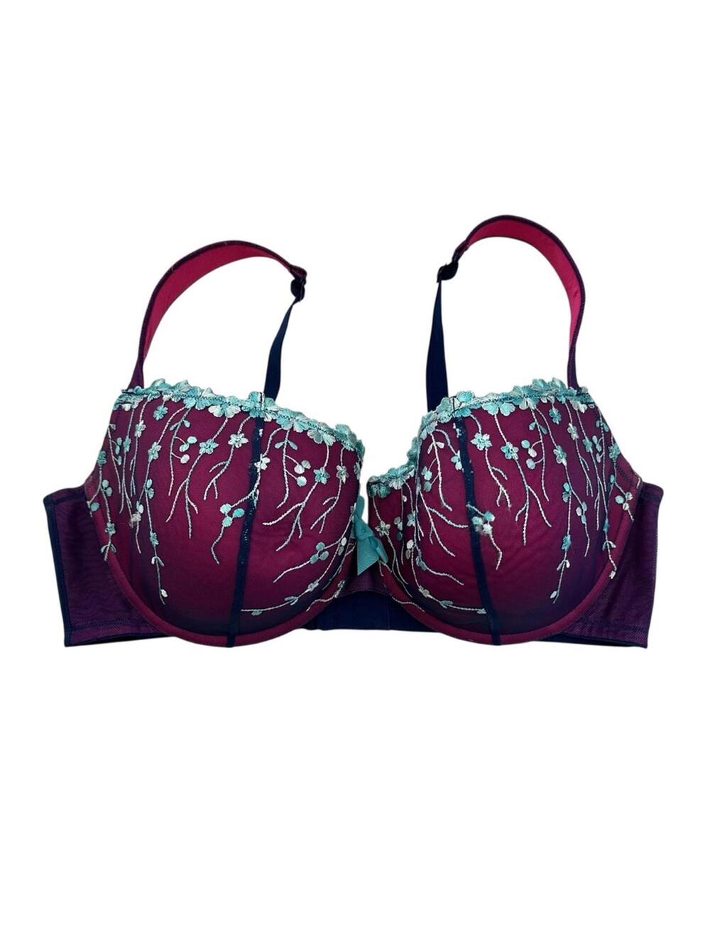 Cacique Women’s Lace Floral Underwire Bra Size 42DDD